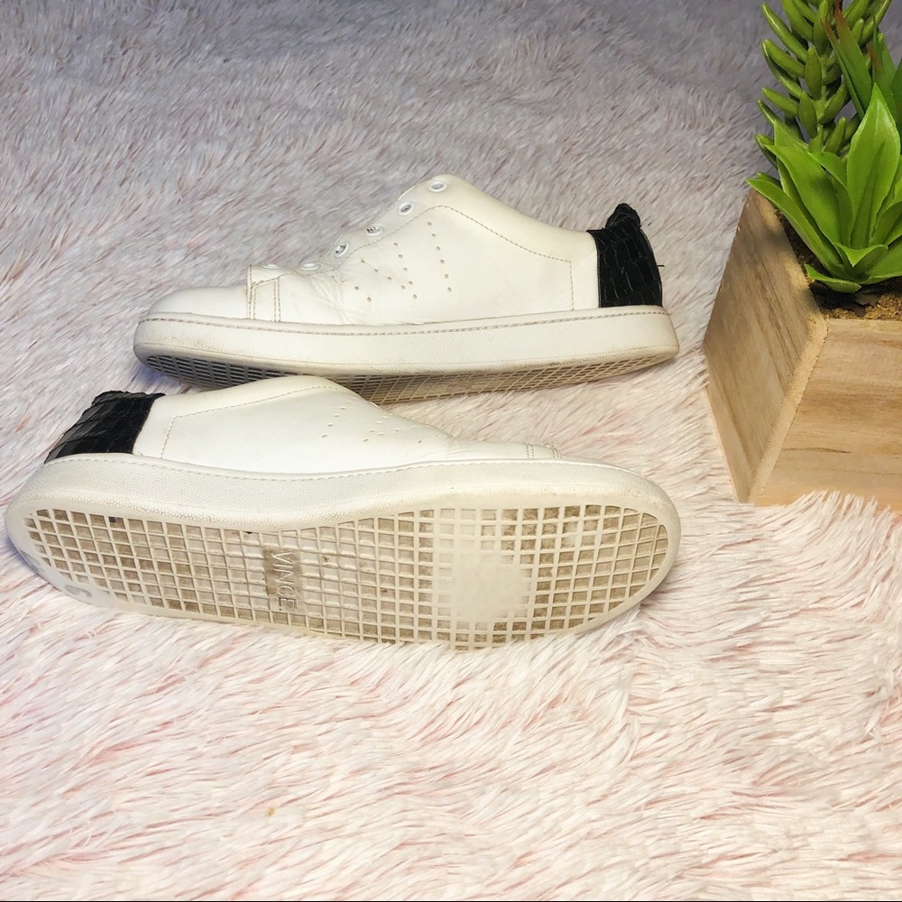 Vince White Leather Sneakers - Picture 9 of 12